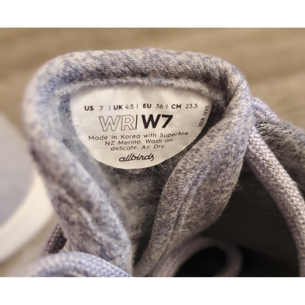 Allbirds Wool‎ Runners Shoes Women's Size 7 Gray - Picture 9 of 12